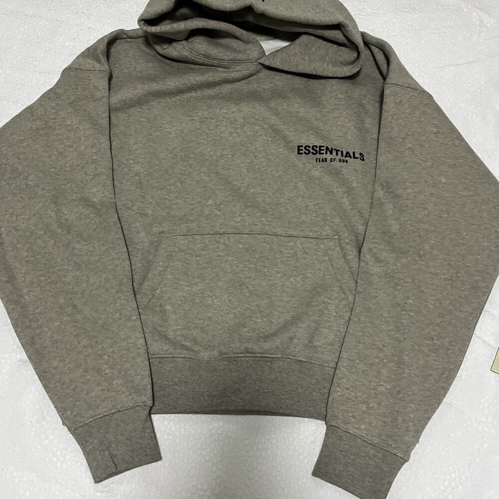 Essentials Fear of God Gray Pullover Hoodie Sz X-Small Men’s Hooded Sweatshirt